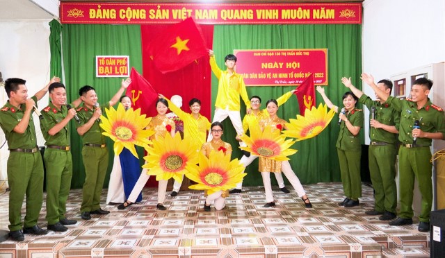 Ngày hội toàn dân bảo vệ an ninh Tổ quốc ở tổ dân phố Đại Lợi